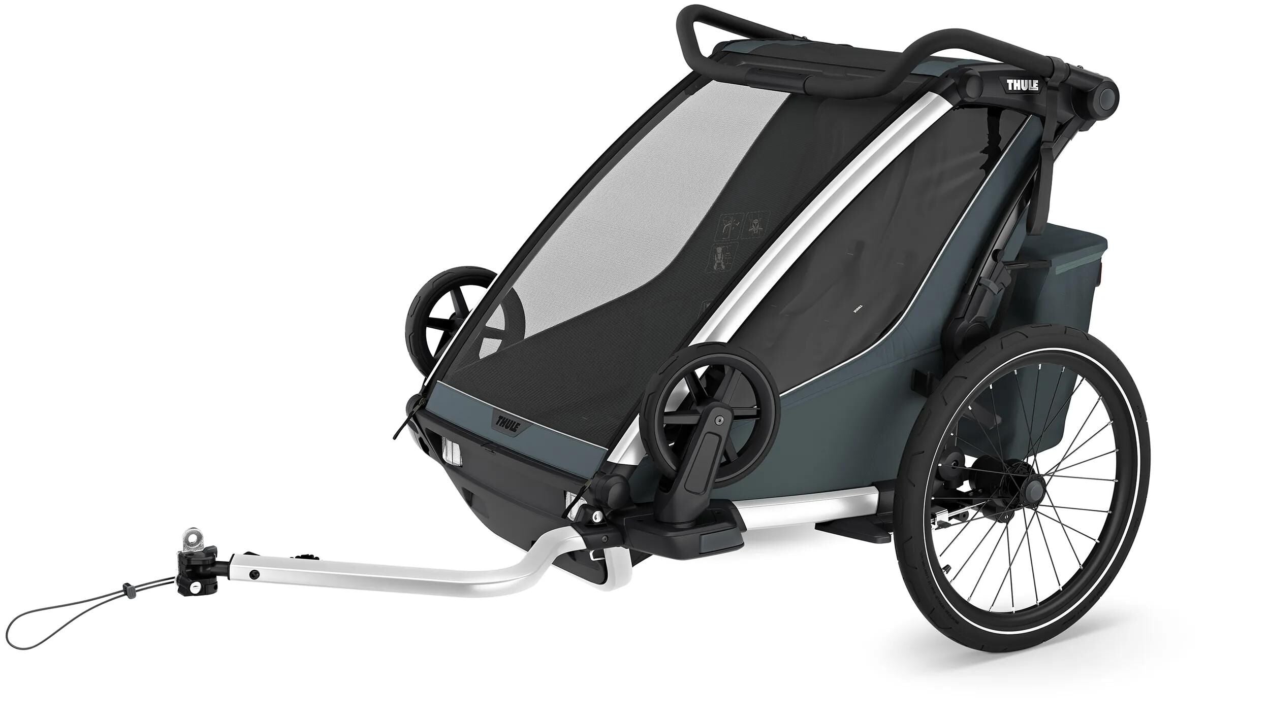 Thule fiets-kinderkar chariot cross 2 double bicycle trailer chariot cross double