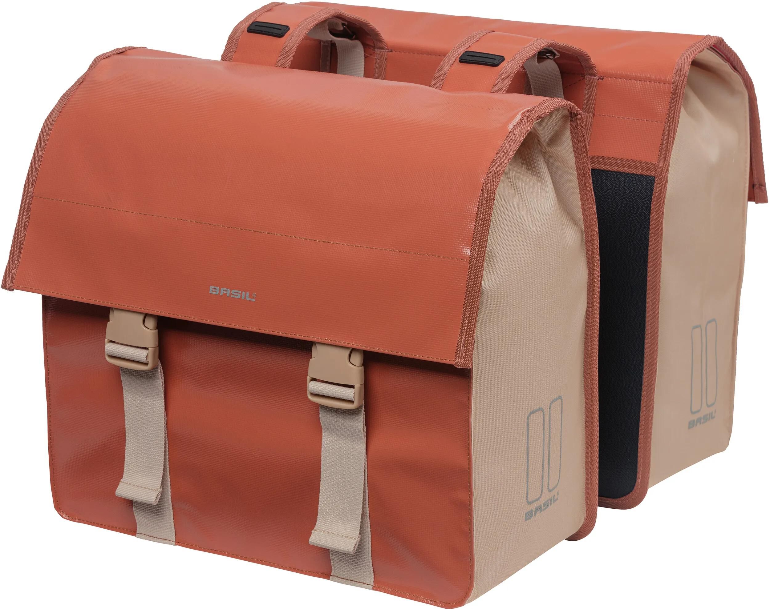 Basil Urban Load double sacoche 48-53L terre rouge rose