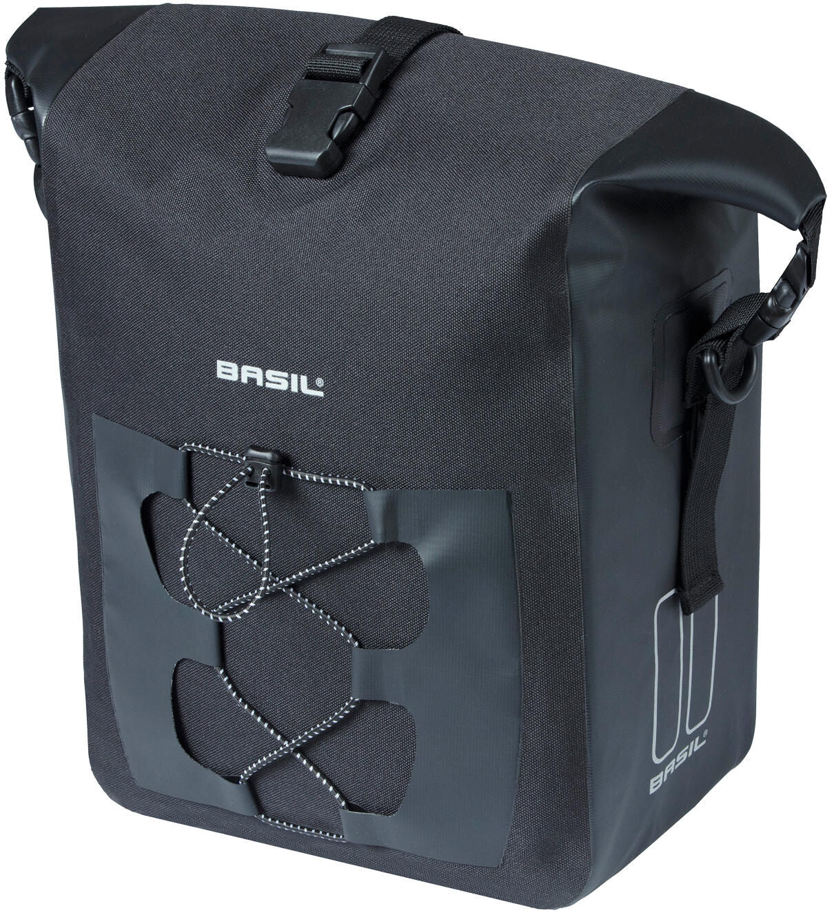 Basil enkele fietstas navigator waterdicht m mik 14 liter - 14 x 24 x 34 cm - zwart