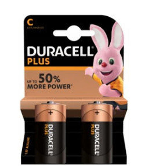Duracell - batterij Plus 100% extra levensduur MN1400 LR14 C BP2