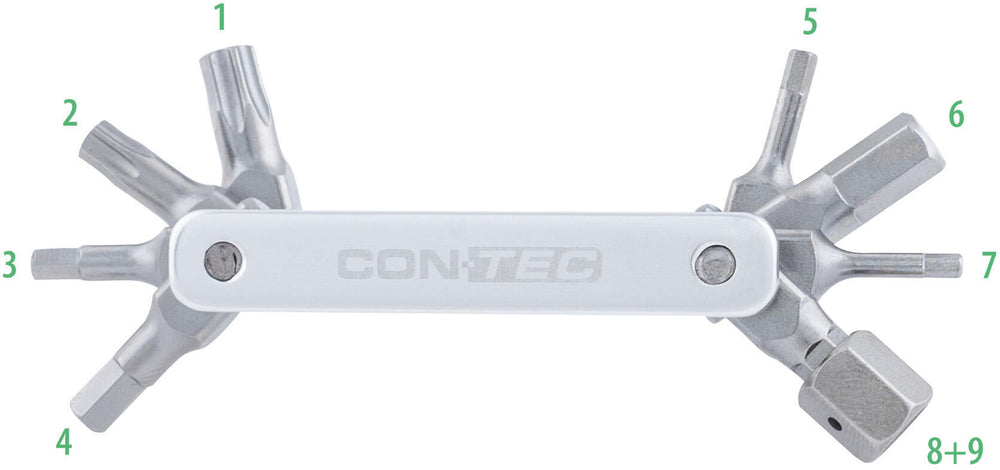 Contec multifunctioneel gereedschap tfr - buster 9 ct multitool tfr-buster 9 9 functions silver
