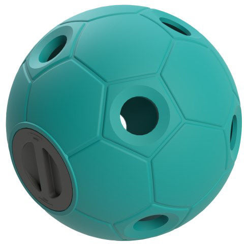Voerspeelbal soccer aquamarijn