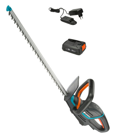 Gardena accu heggenschaar comfortcut 60 18v p4a set (grijs turquoise, 14731-20, accu inbegrepen)