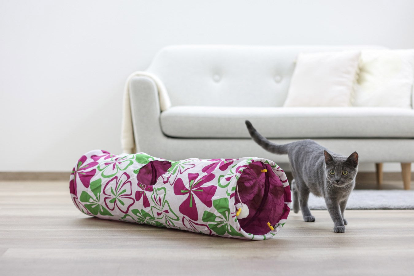 Producten ritseltunnel van nylon flower oe 25 x 90 cm