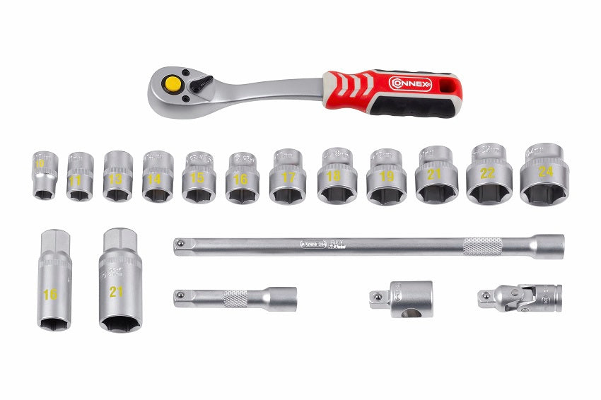 Connex producten dopsleutelset profi 38 19 delig