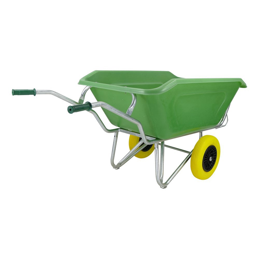 Fort producten kruiwagen f s 350l groen verz onderstel 2 nmlwiel