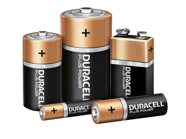 Plus Alkalinebatterij AAA per 4 stuks oranje zwart