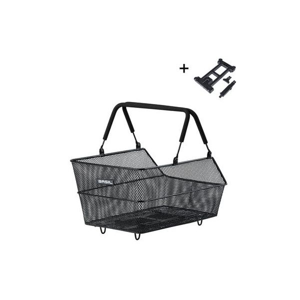 Basil fietsmand cento met mik bevestiging 14 liter 39 x 24 x 13 cm - zwart
