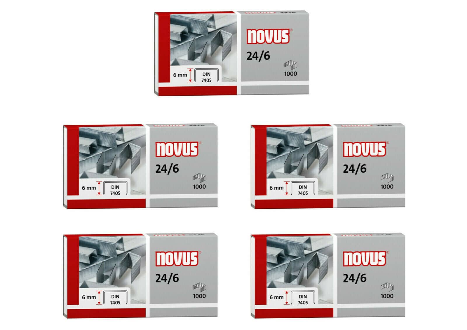Van der doelen 5 dozijn nietjes van novus afm 24 6