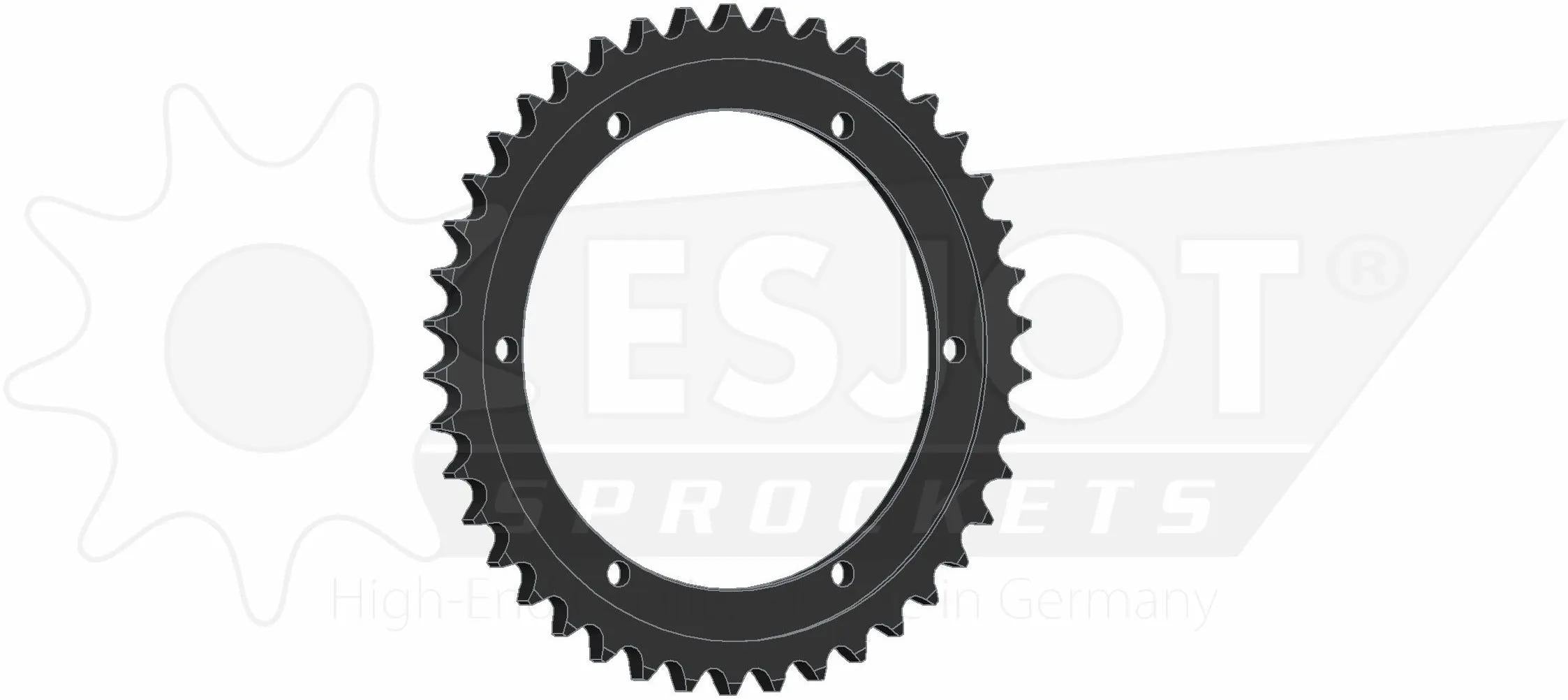 Esjot chain wheel 530 42z steel black