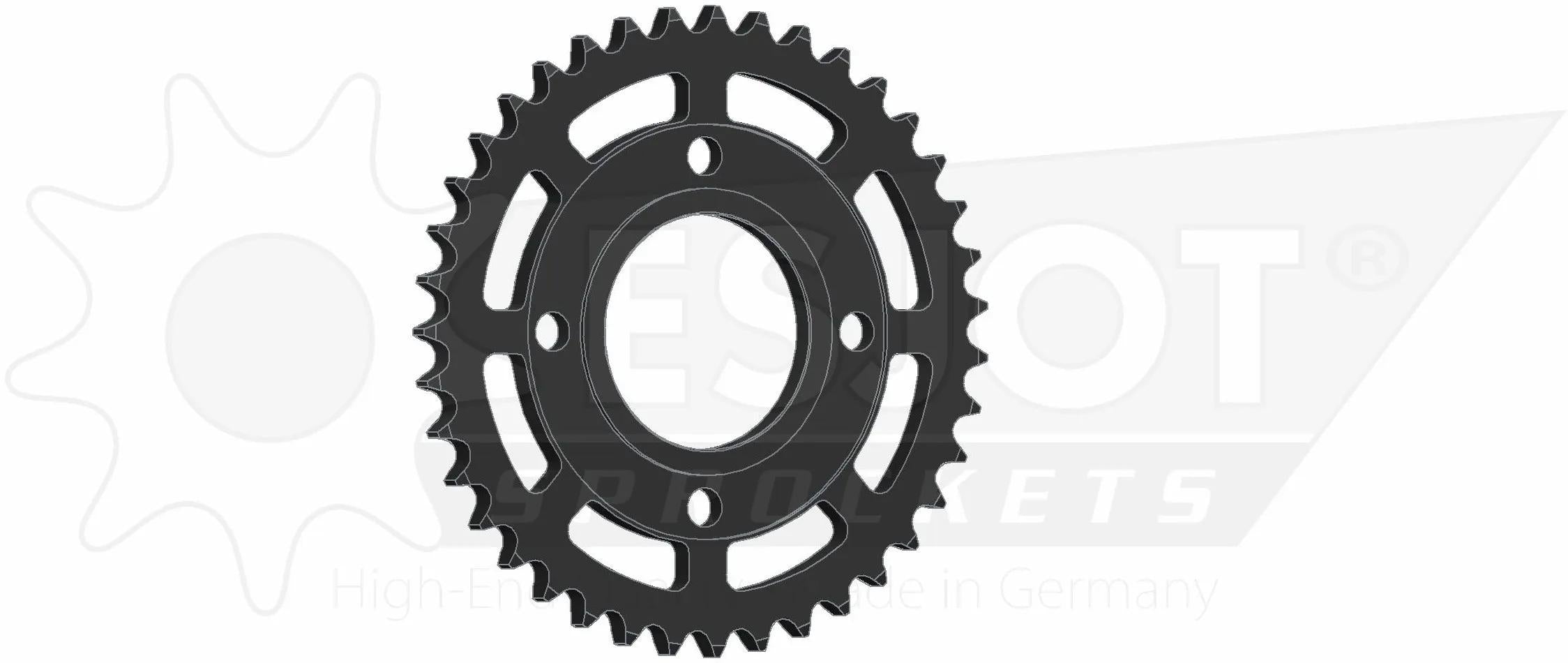 Esjot chain wheel 530 39z steel black