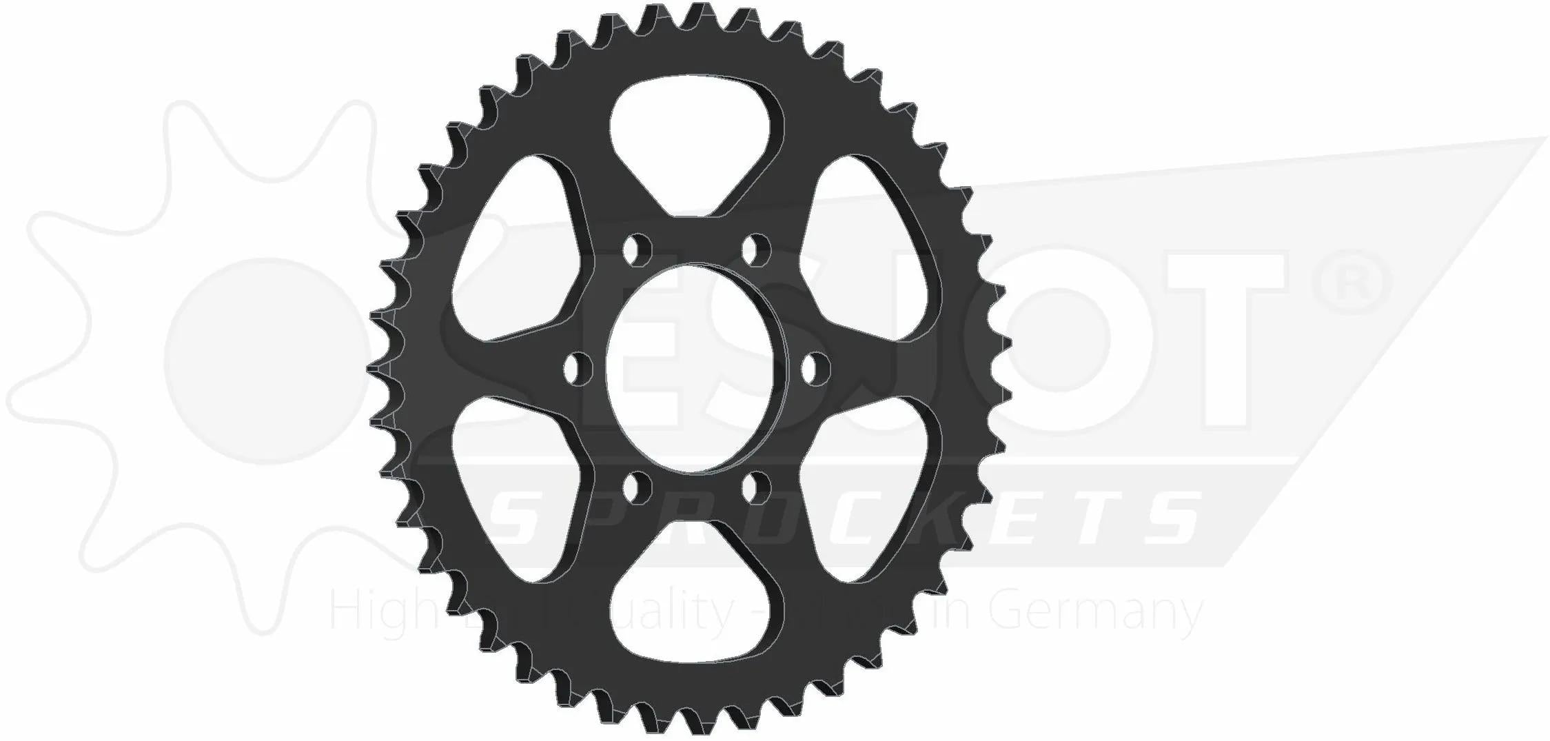 Esjot chain wheel 530 45z steel black