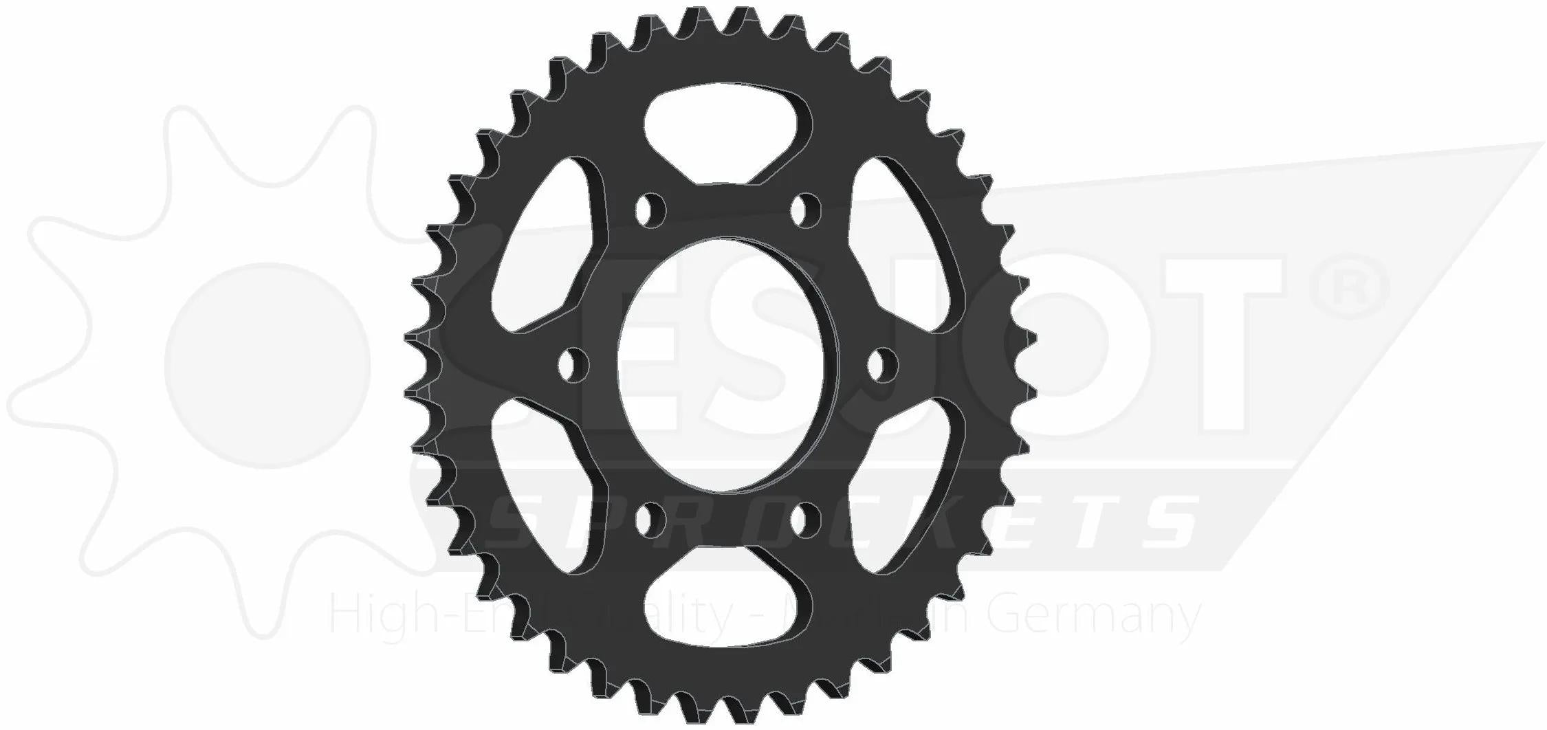 Esjot chain wheel 530 40z steel black