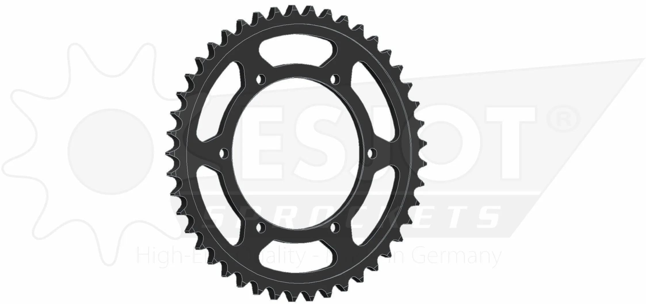 Esjot chain wheel 530 38z steel black
