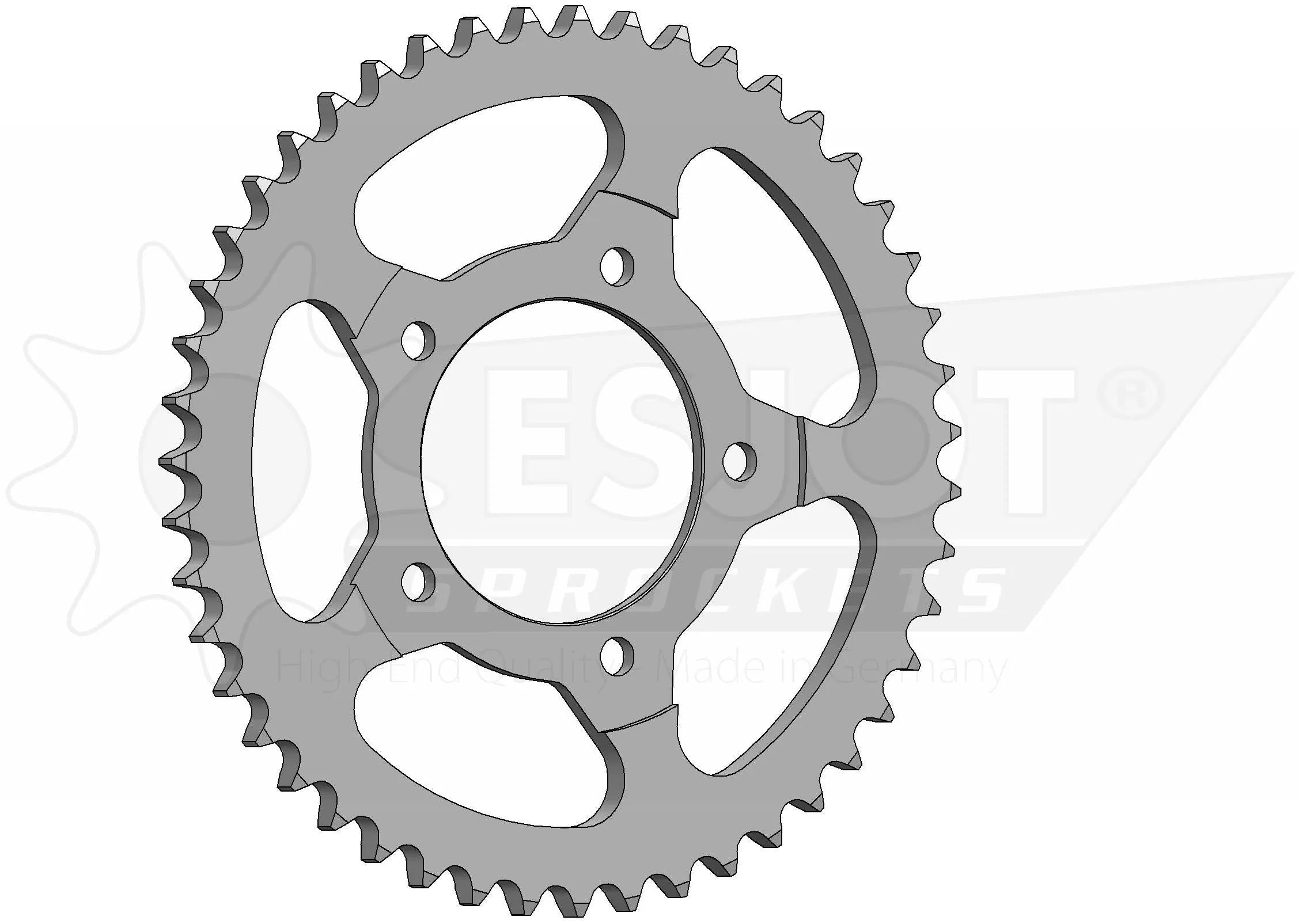 Esjot chain wheel 530 48z steel silver