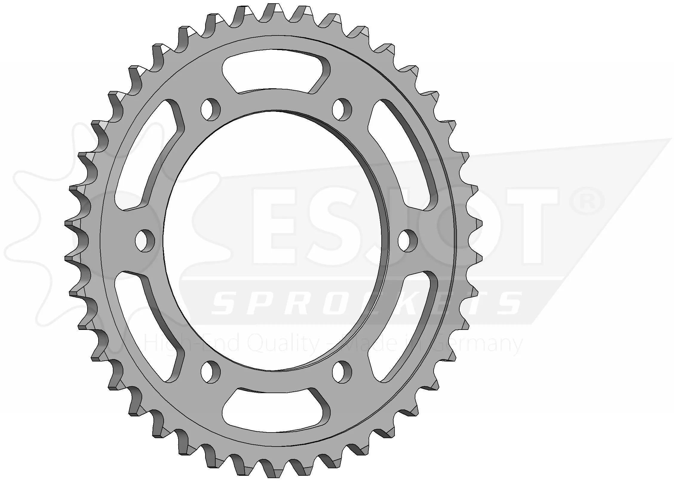Esjot chain wheel 530 42z steel silver