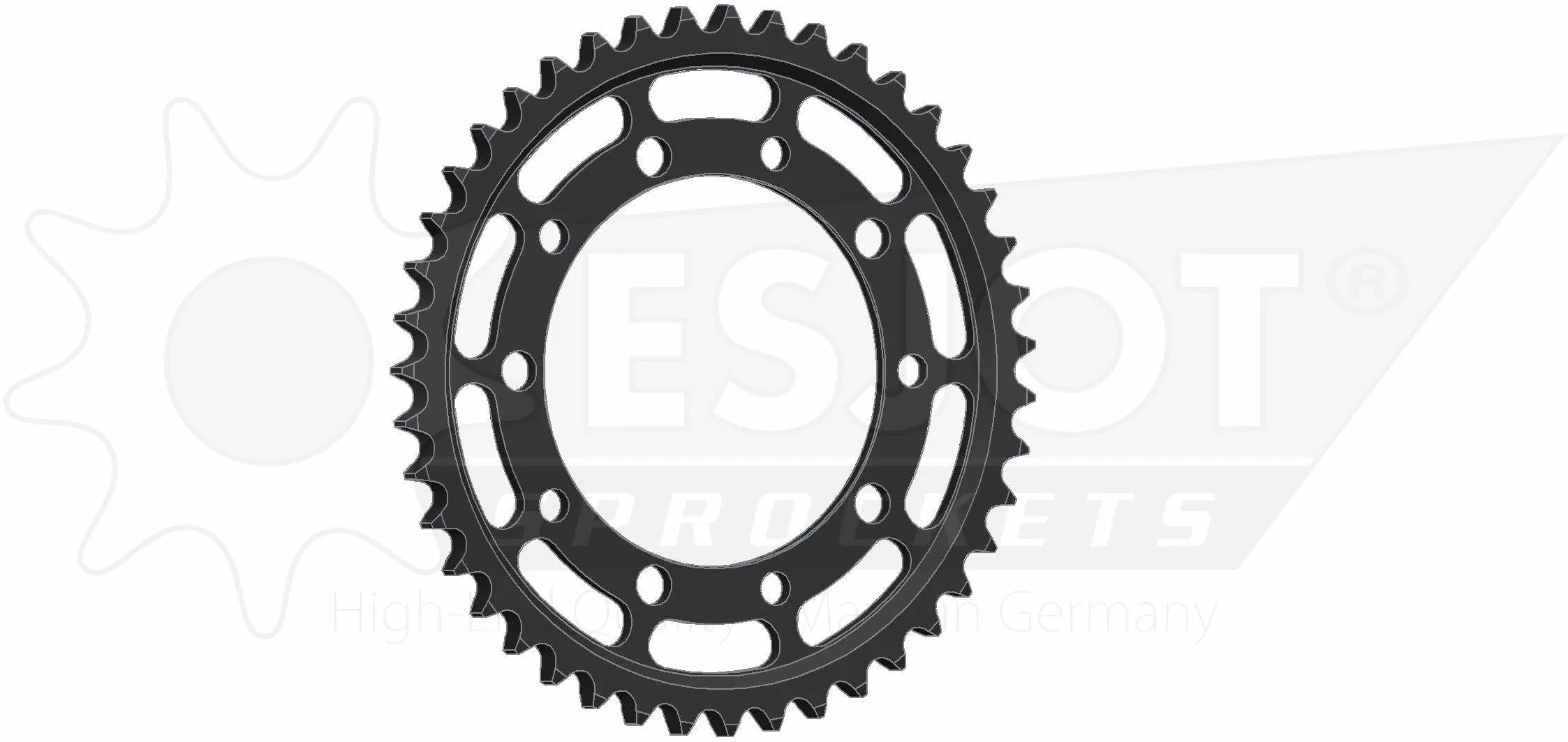 Esjot chain wheel 530 42z steel black