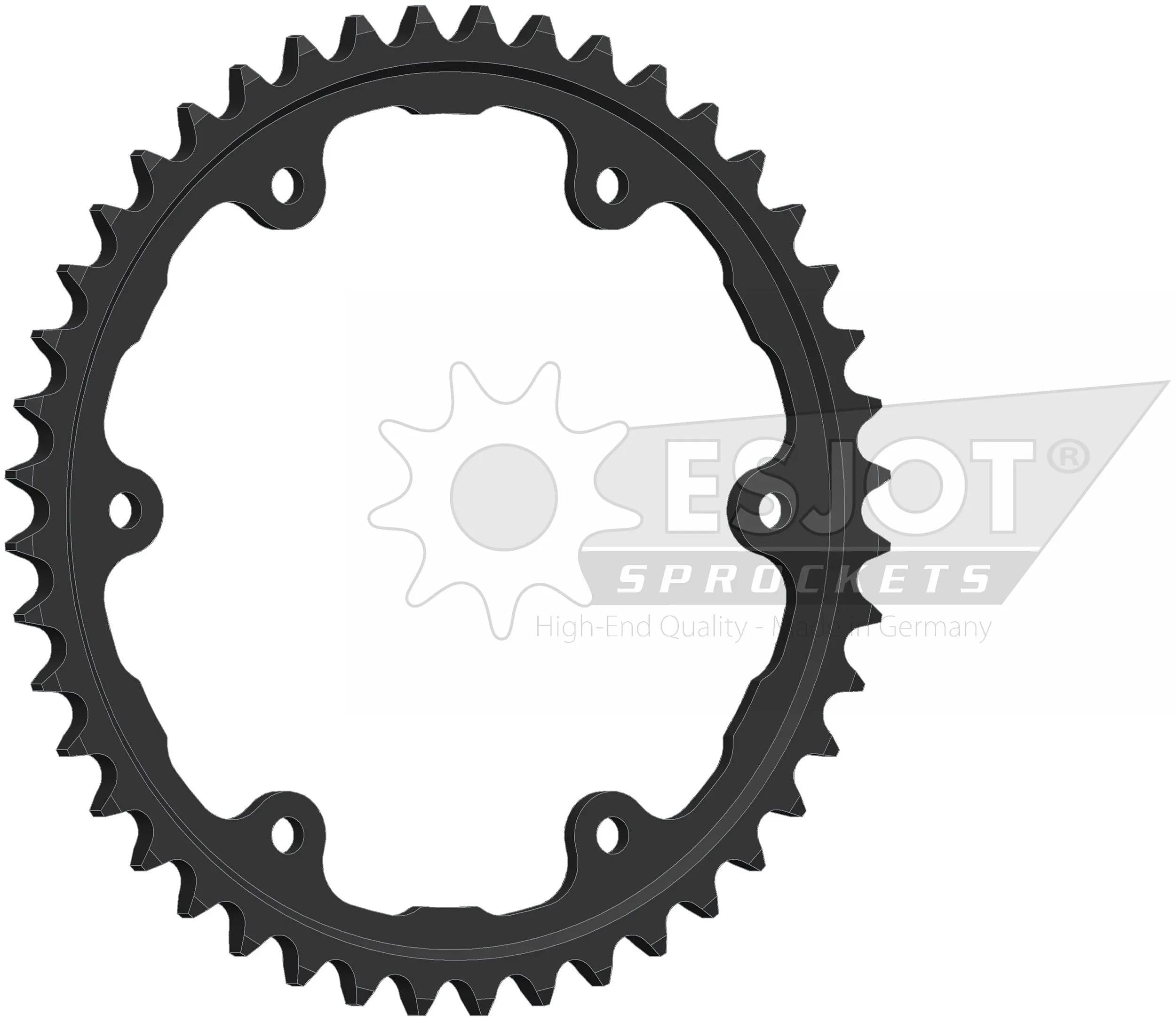 Esjot chain wheel 525 44z steel black