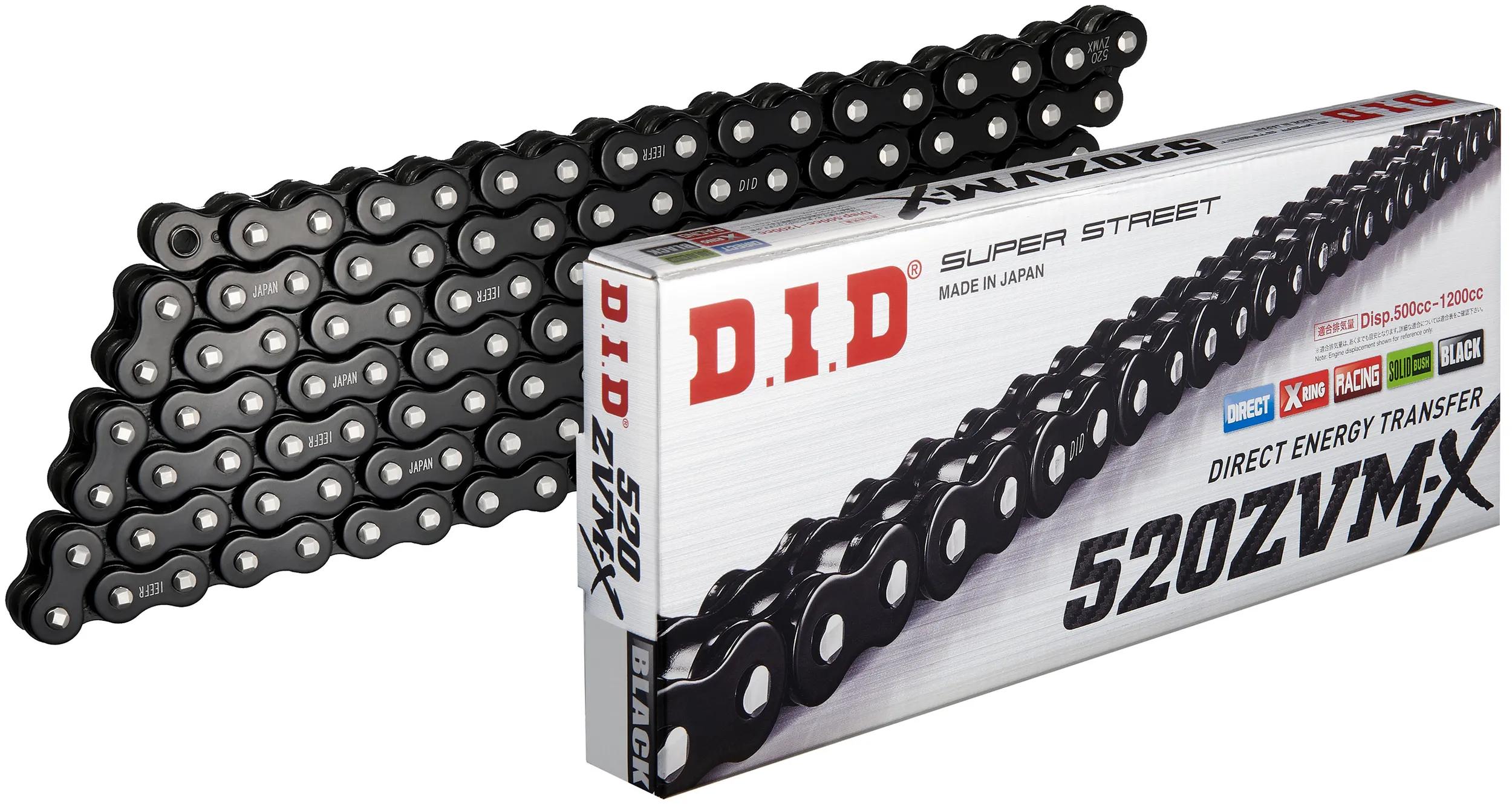 D.i.d chain did 520 zvmx 114 n black raven open