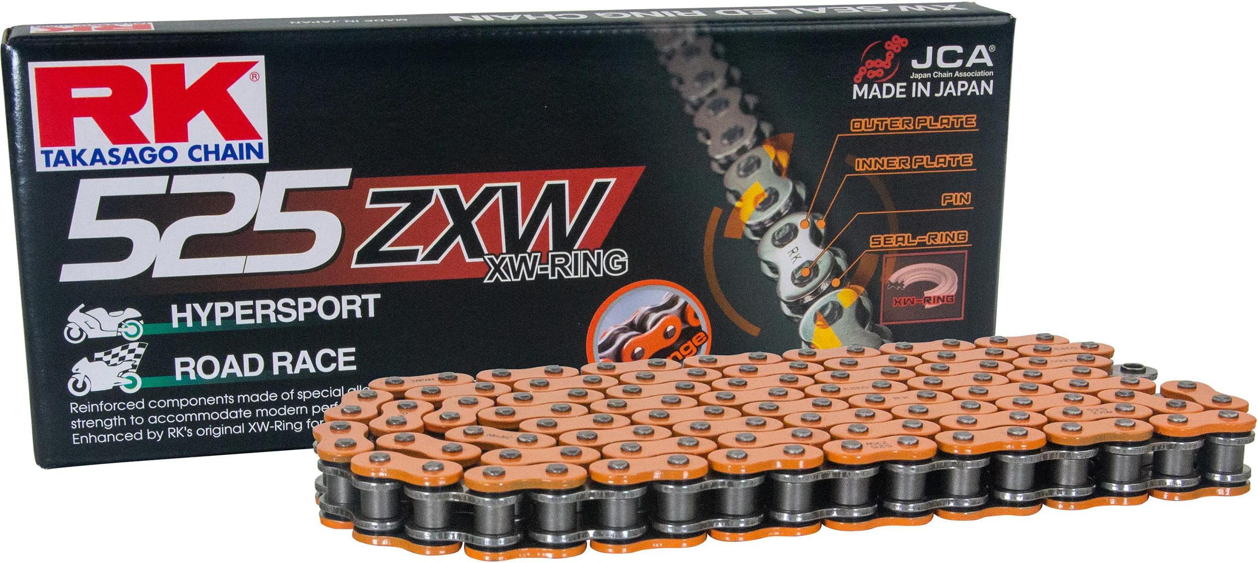 Rk chains 525 zxw 118 n orange grey open