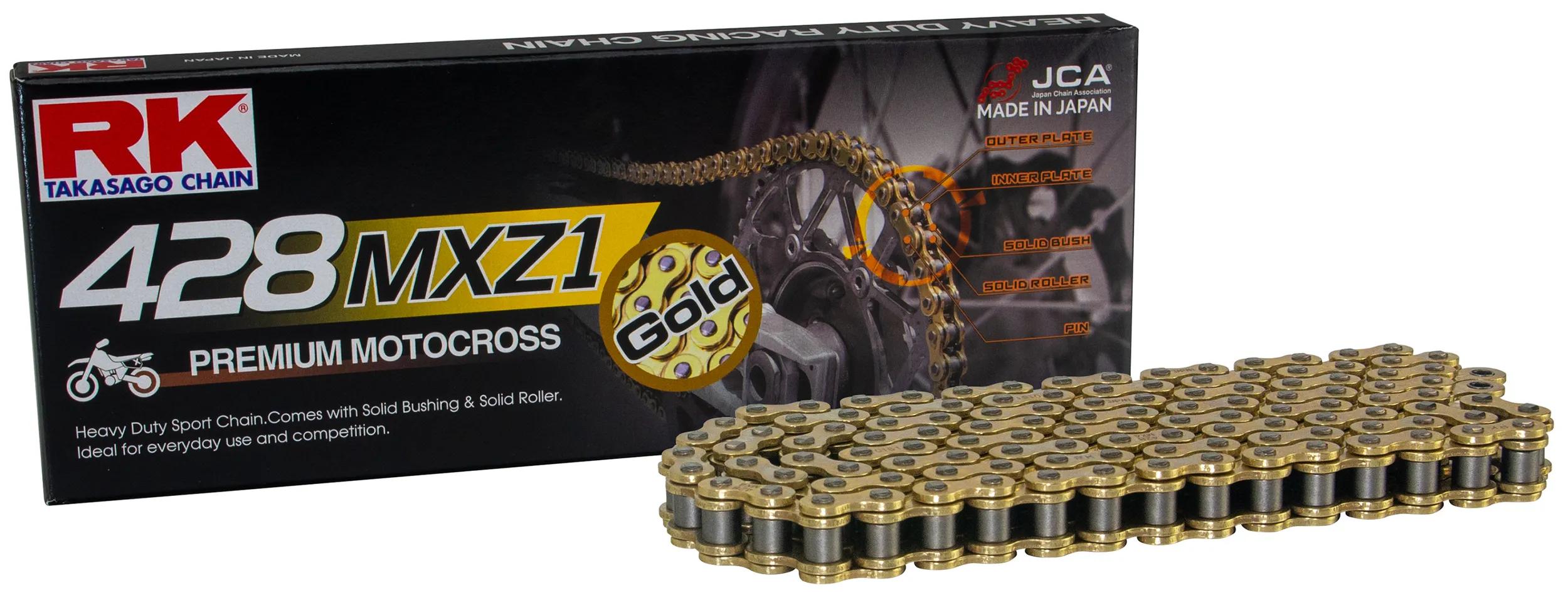 Rk chain 428 mxz1 120 c gold gold open