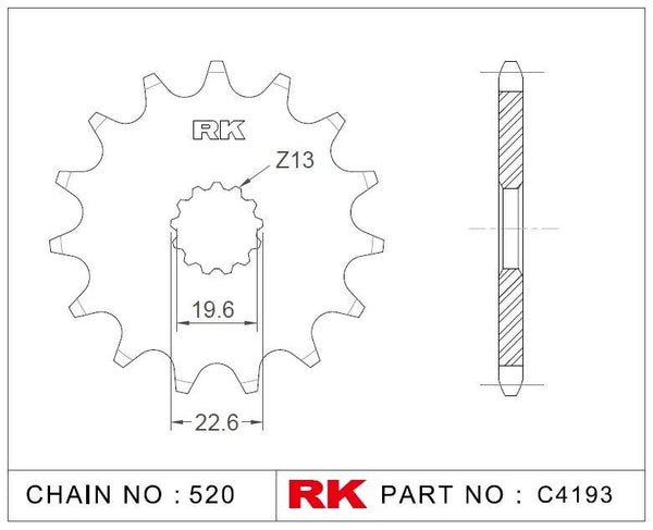 Rk sprocket 520 11z standard