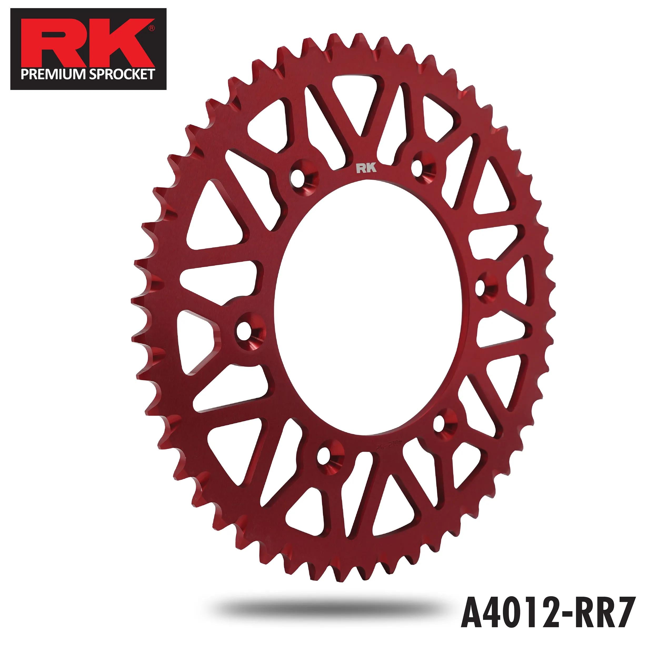 Rk chain wheel 520 48z alu red anodized. self-cl