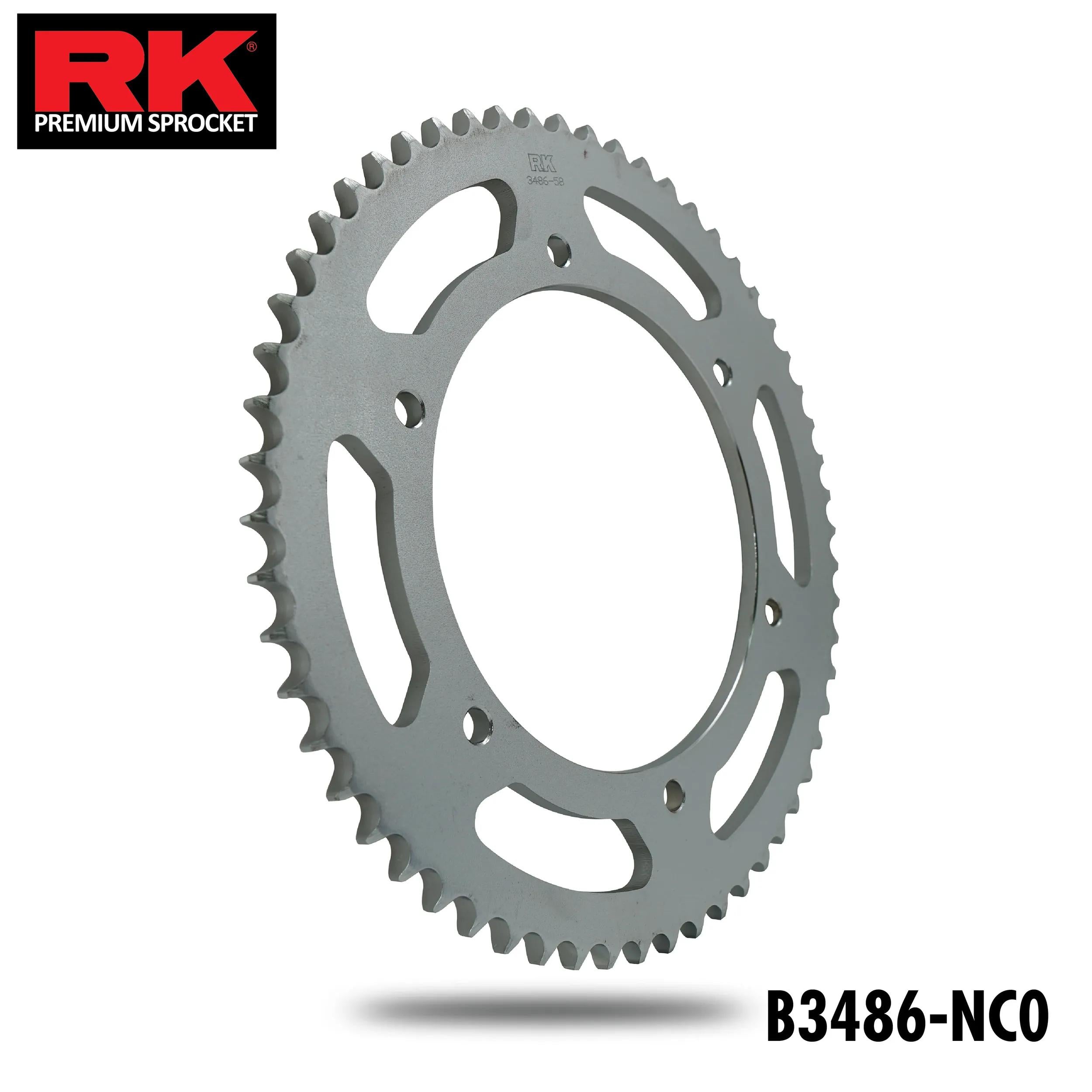Rk chain wheel 428 57z steel black