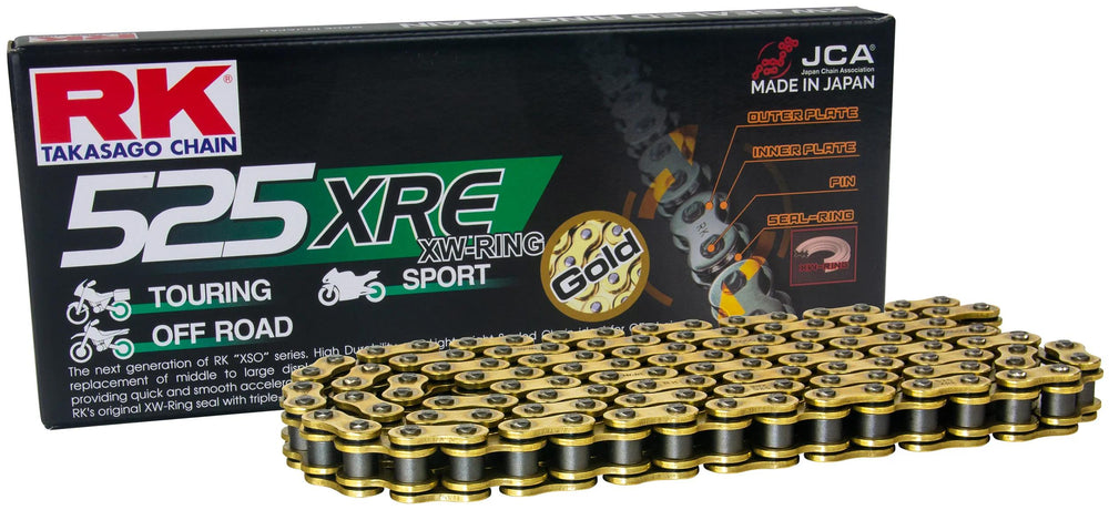 Rk chain 525 xre 124 n gold open