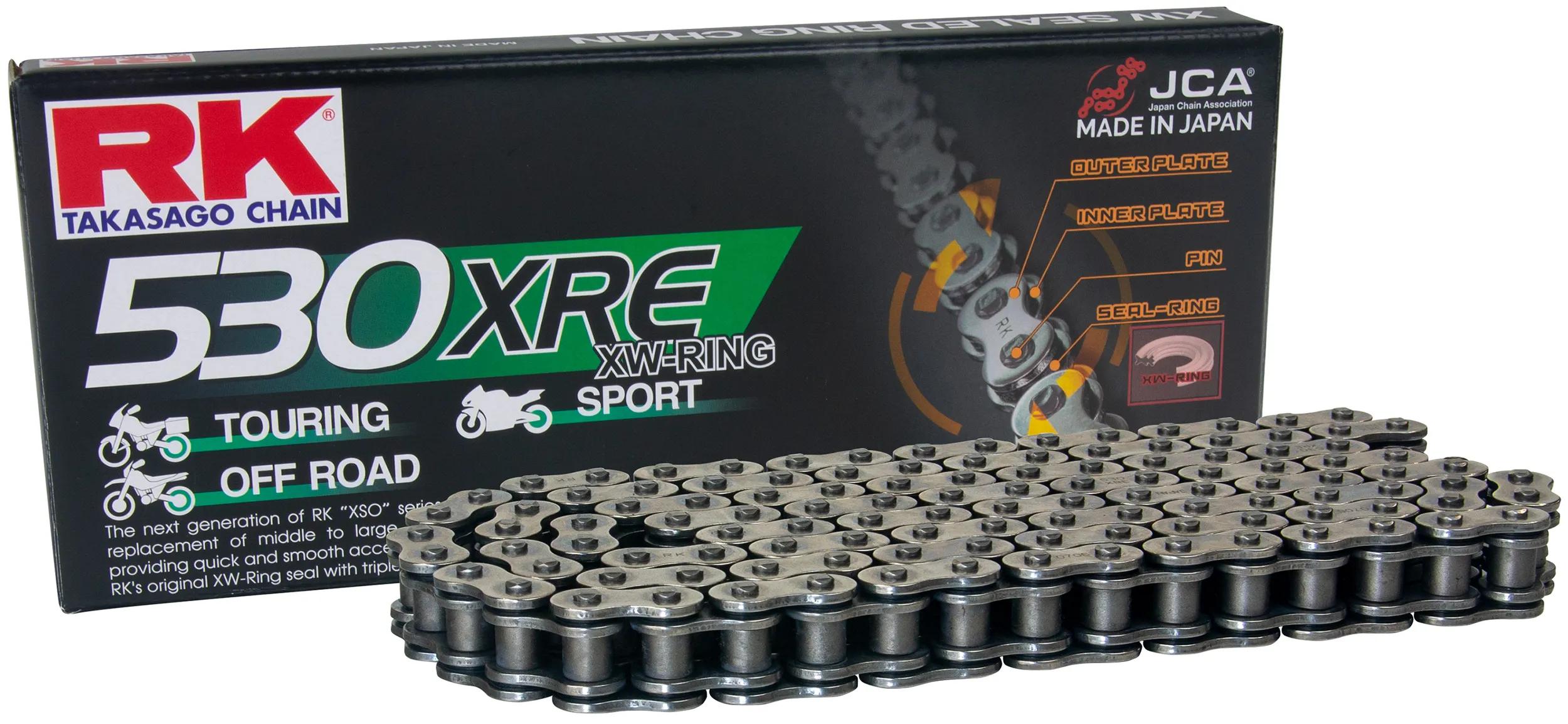 Rk chain 530 xre 96 n grey open