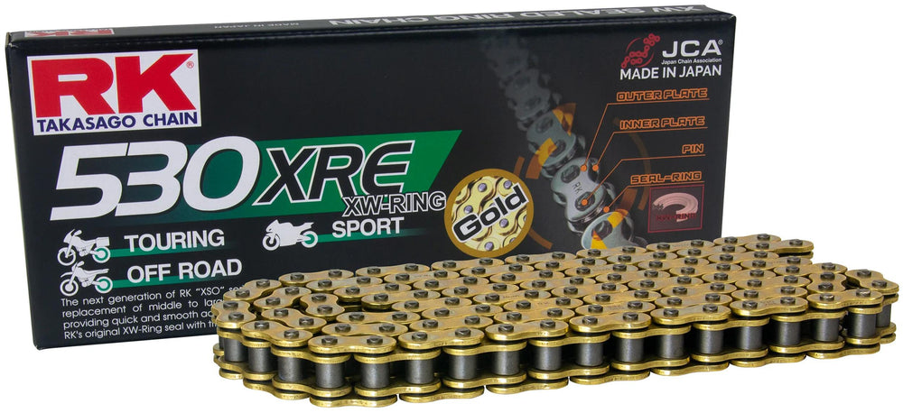 Rk chain 530 xre 108 n gold open