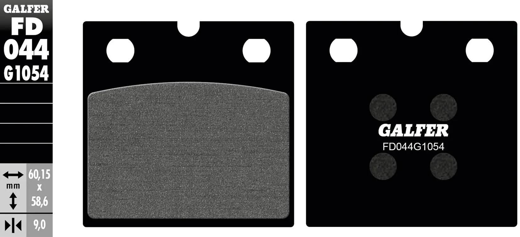 Galfer bremsbelag fd044 brake pad fd044 g1054 organic