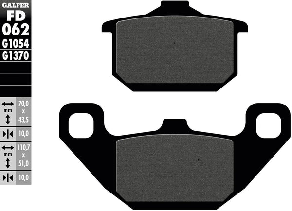 Galfer remblokken fd062 brake pad fd062 g1054 organic