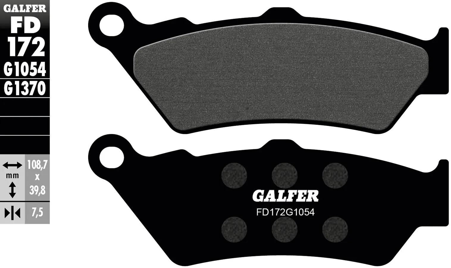 Galfer bremsbelag fd172 brake pad fd172 g1054 organic