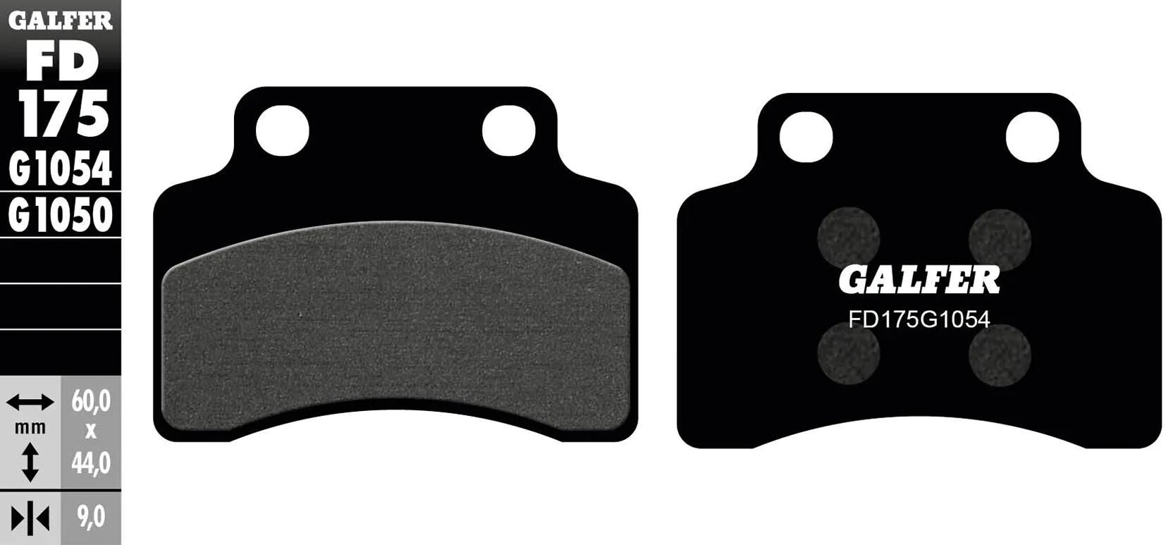 Galfer bremsbelag fd175 brake pad fd175 g1054 organic