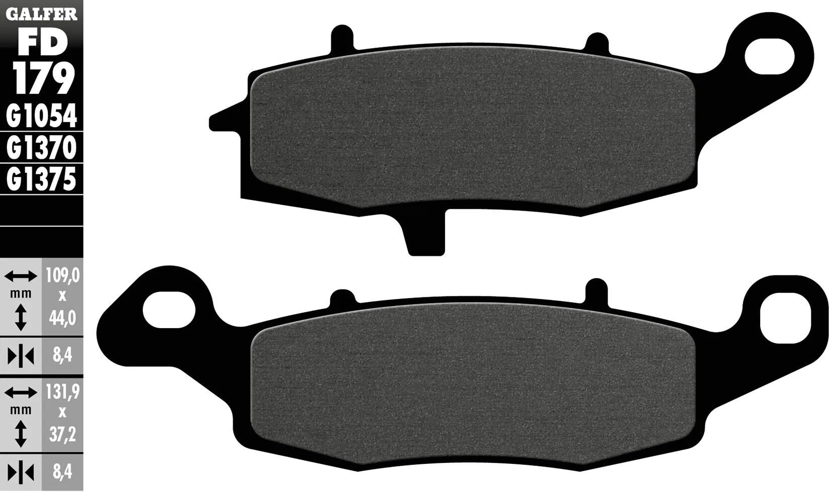 Galfer bremsbelag fd179 brake pad fd179 g1054 organic