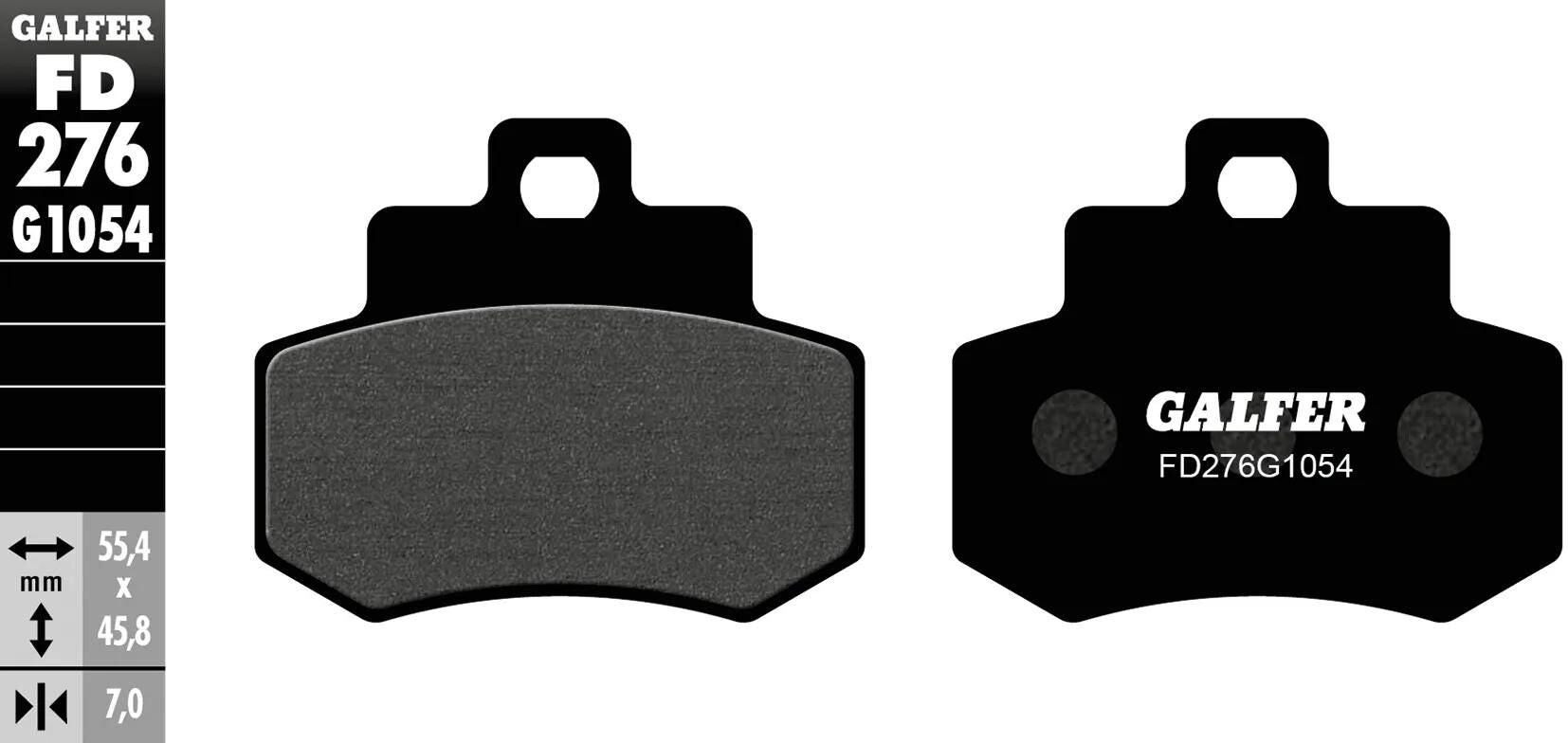 Galfer bremsbelag fd276 brake pad fd276 g1054 organic standard