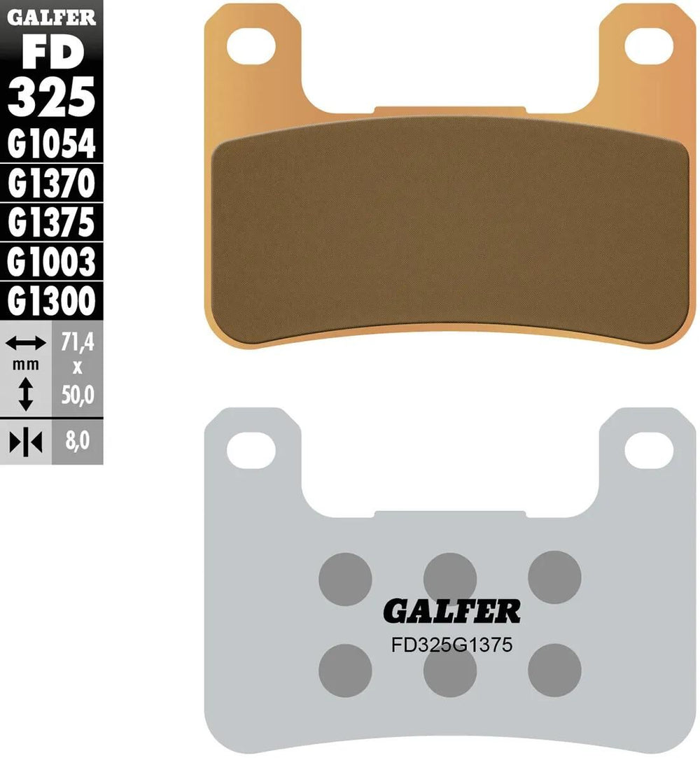 Galfer remblokken fd325 sintered brake pad fd325 g1375