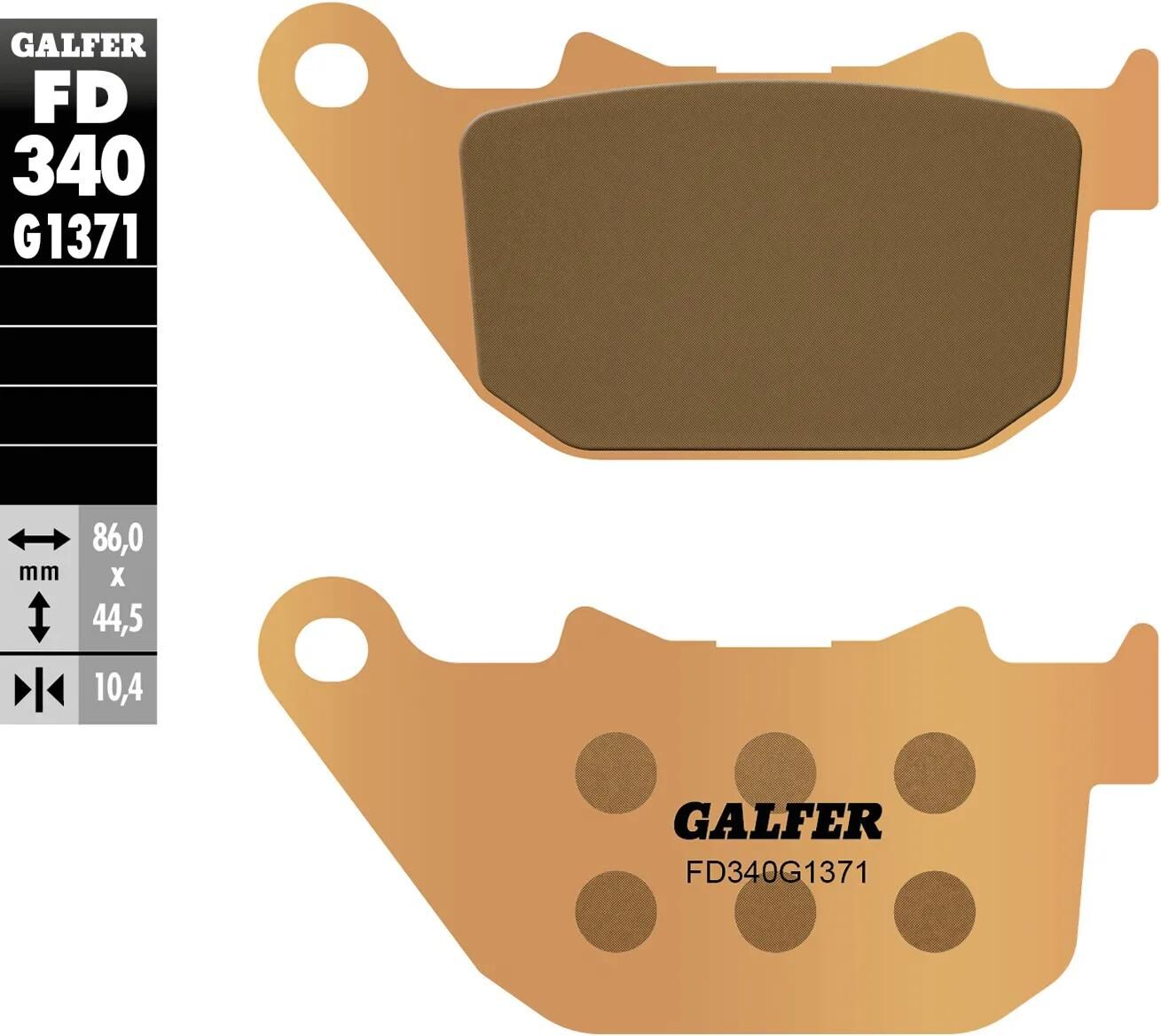 Galfer bremsbelag fd340 brake pad fd340 g1371 sint.metal street