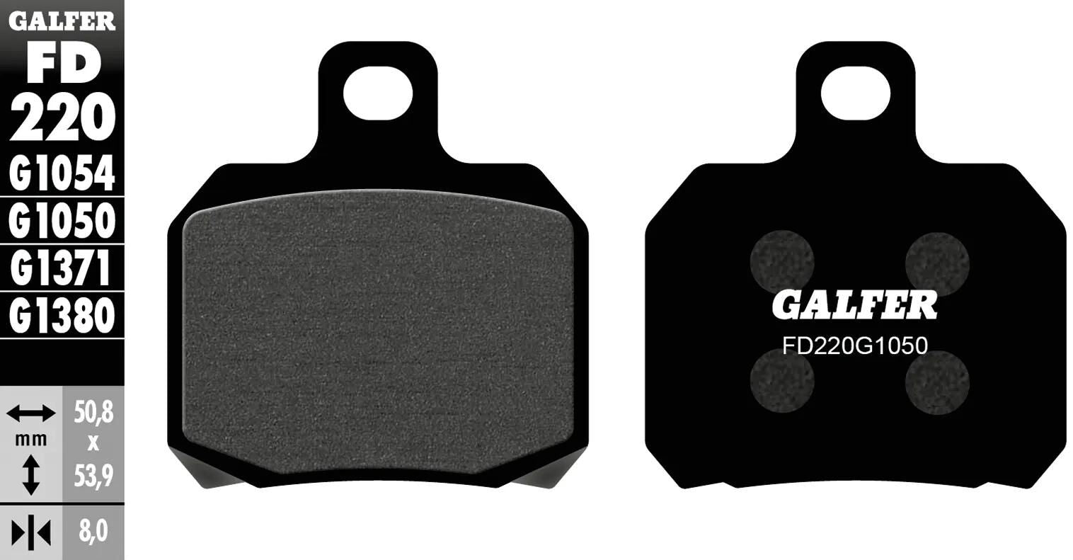 Galfer bremsbelag fd220 brake pad fd220 g1050 organic scooter