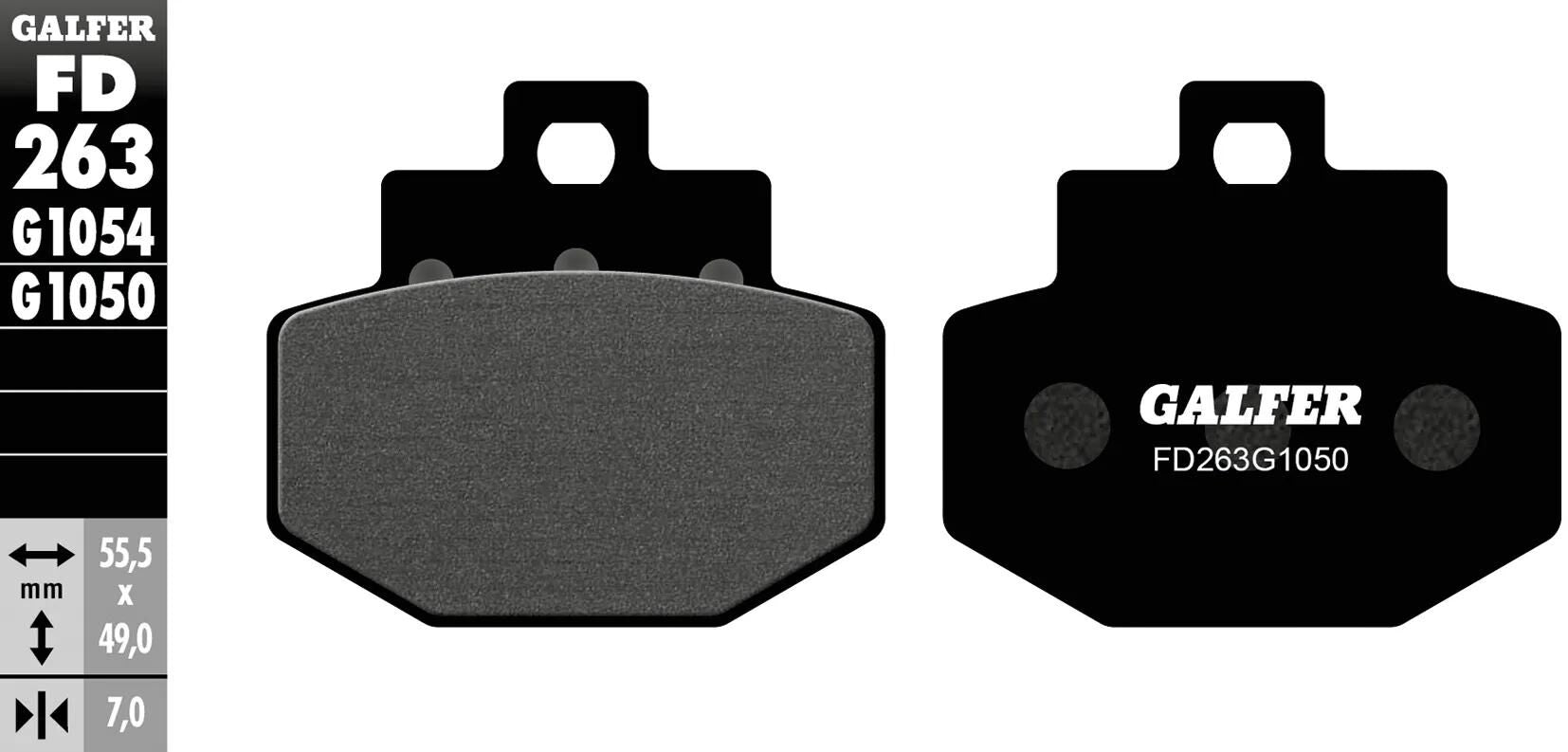 Galfer bremsbelag fd263 brake pad fd236 g1050 organic scooter