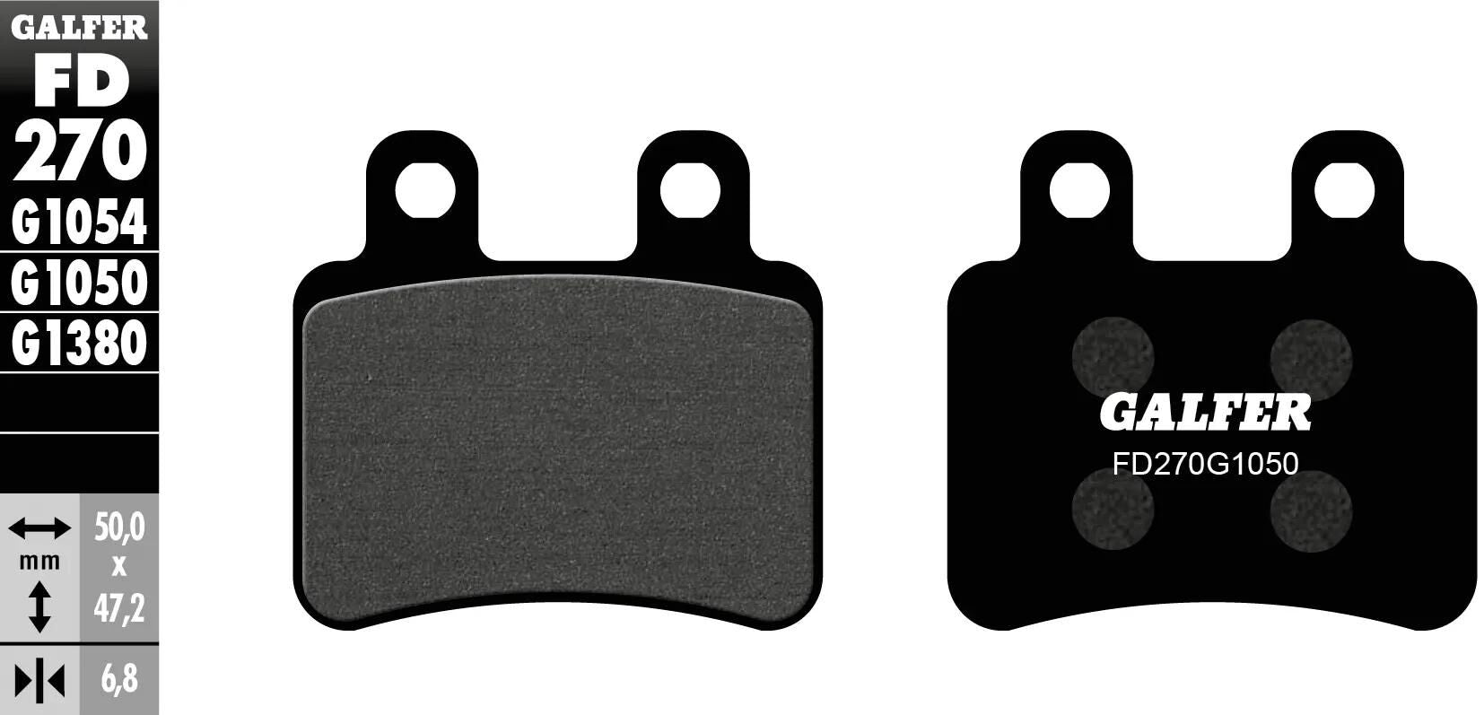 Galfer bremsbelag fd270 brake pad fd270 g1050 organic scooter