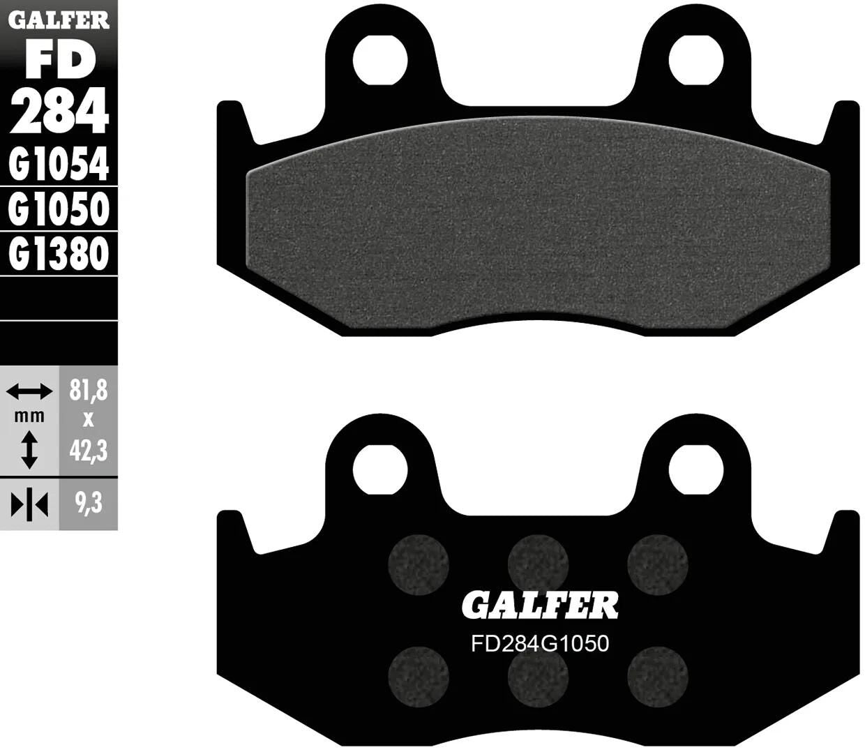 Galfer bremsbelag fd284 brake pad fd284 g1050 organic scooter