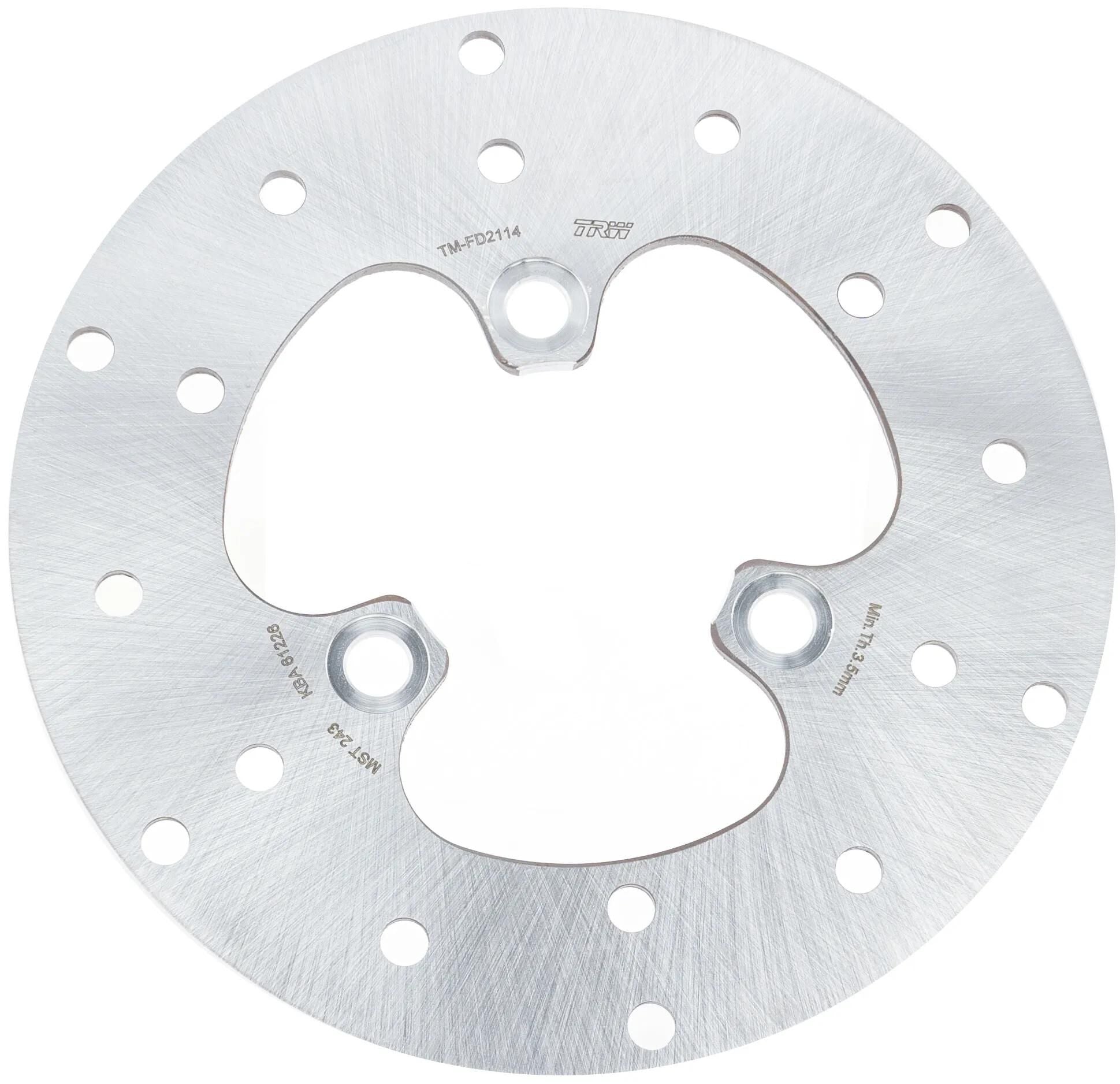 Trw bremsscheibe mst243 rotor mst243 rigid
