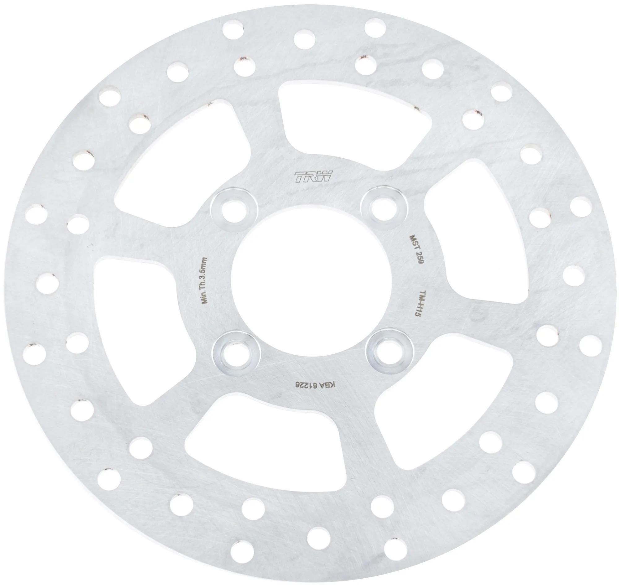 Trw bremsscheibe mst259 rotor mst259 rigid