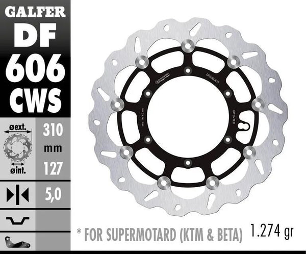 Galfer bremsscheibe df606 rotor brake rotors floating supermoto