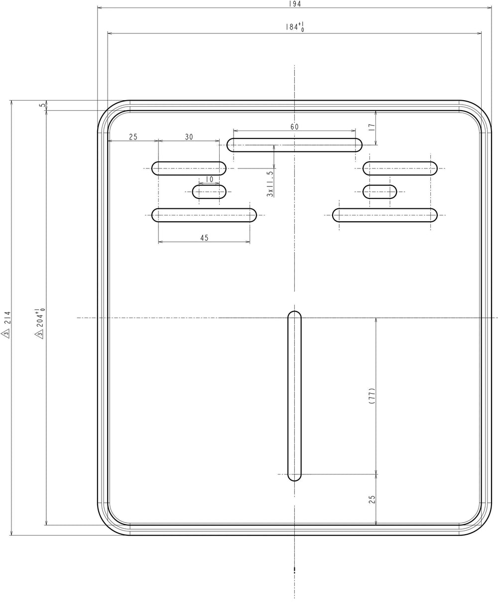 Daytona versterking van het kentekenplaatje numbered 18x20cm alu sw