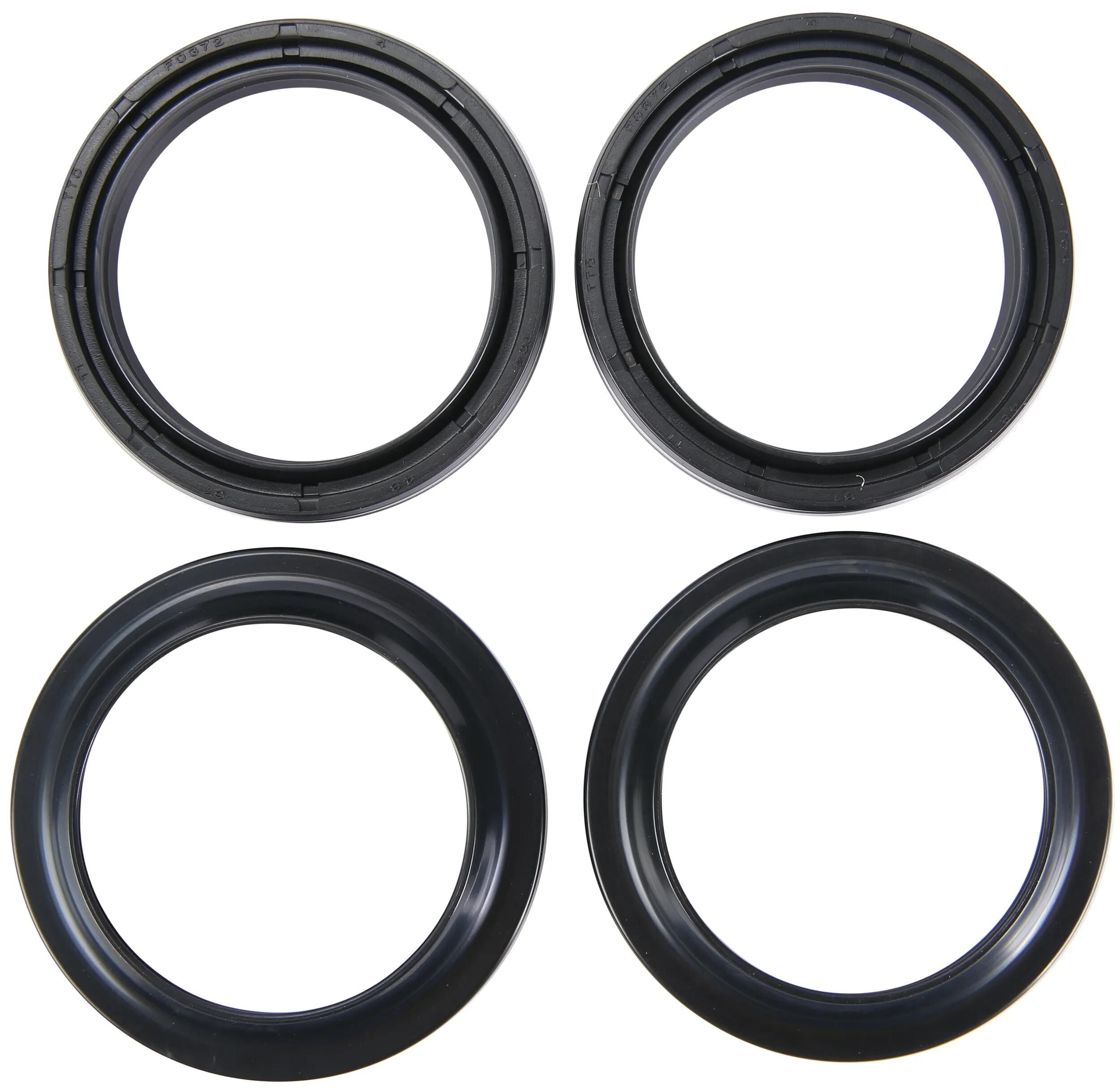 All balls racing voorvork keerring set fork seal set abr 56-158 incl. dust cap