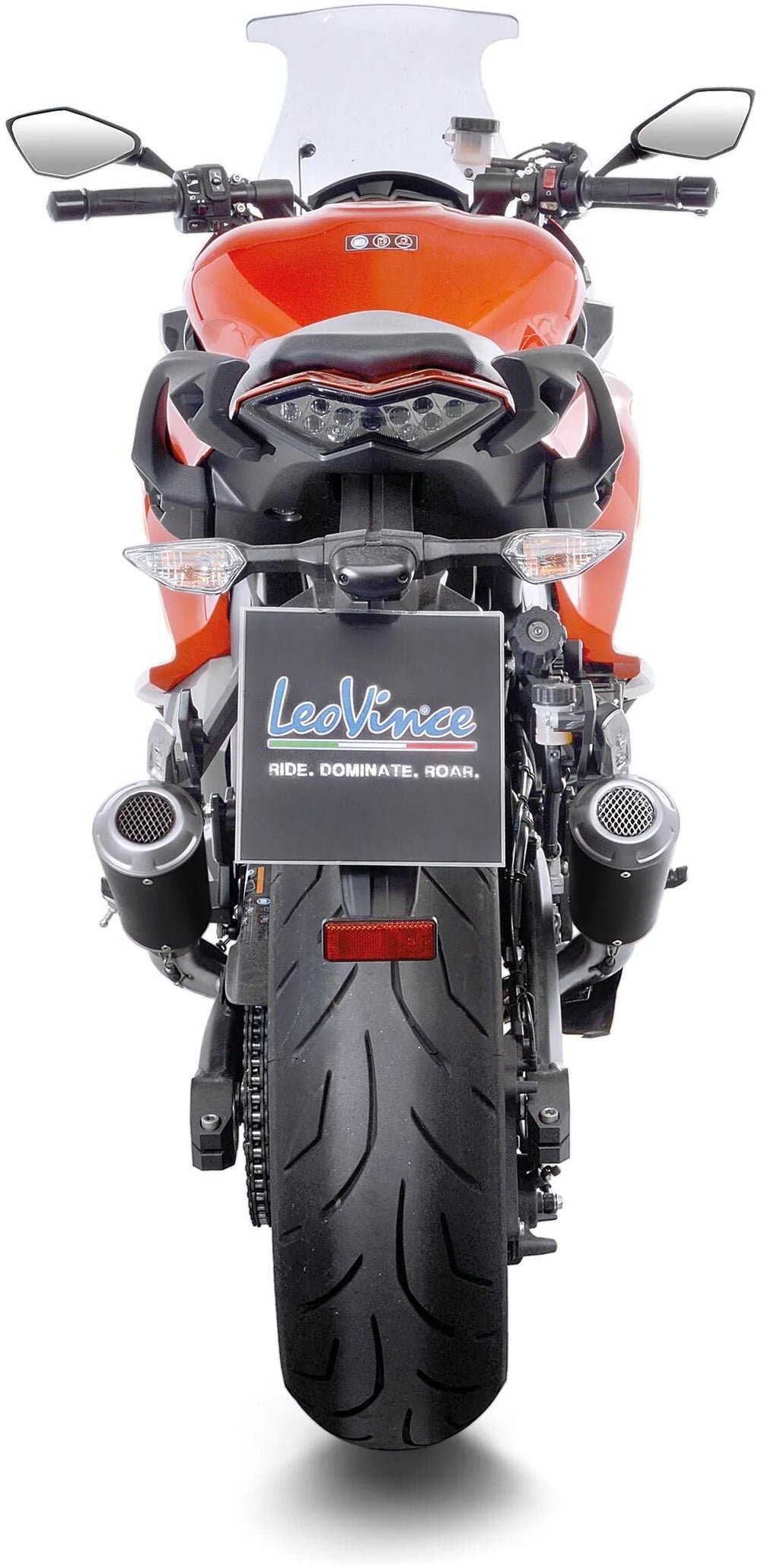 Leovince geluiddemper sbk lv-10 black edition schalld leo slipon lv-10 sw-si