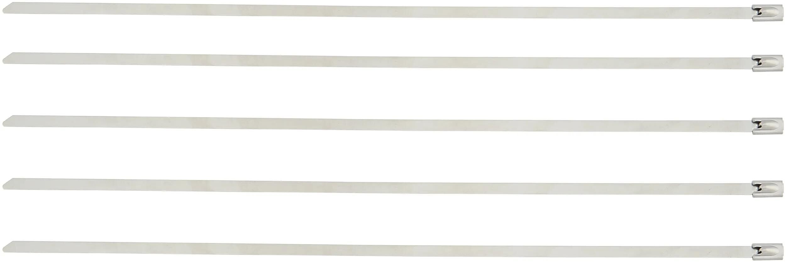 Silent sport kabelbinder stainless steel cable tie 300mm 5pcs.
